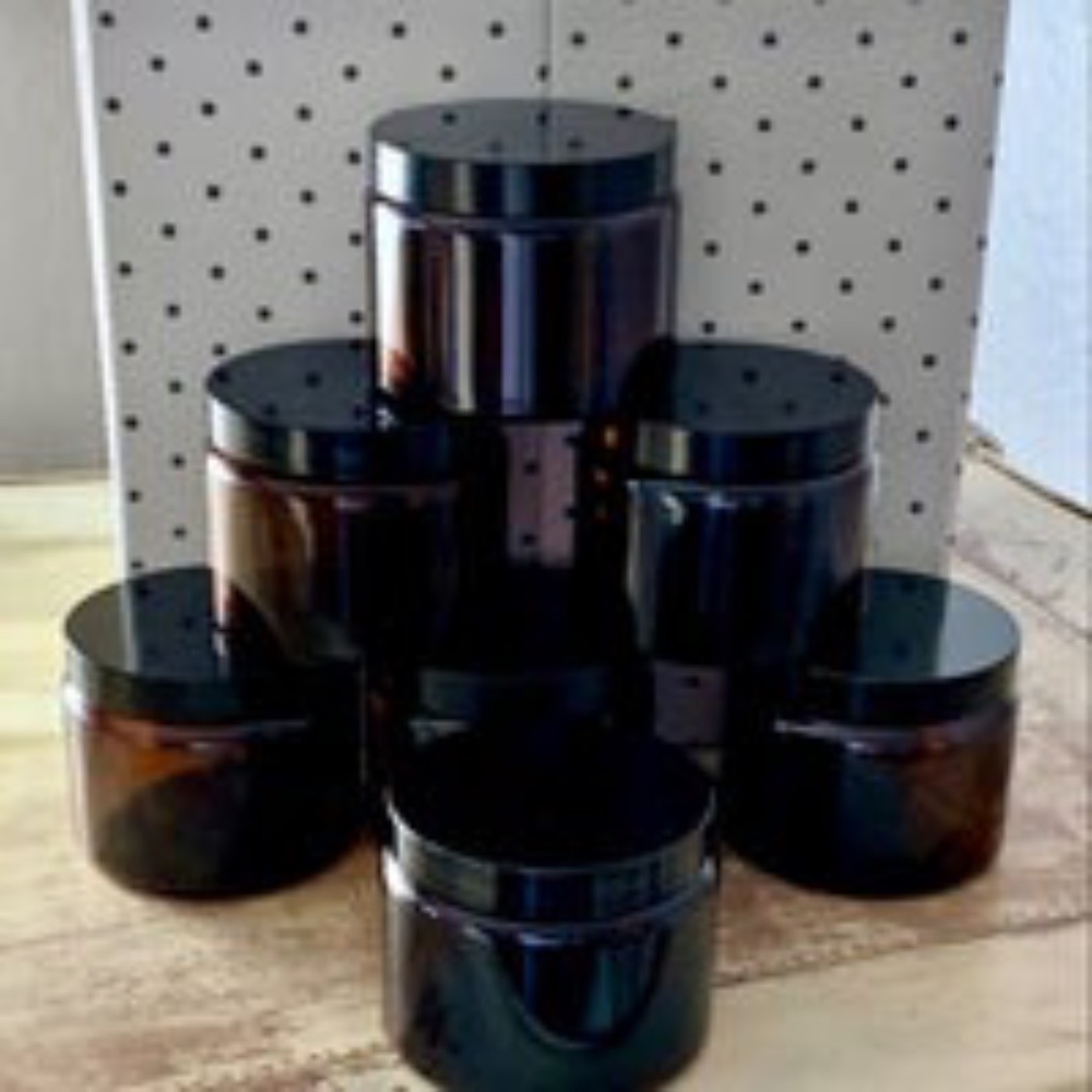 Amber Apothecary Straight Jar